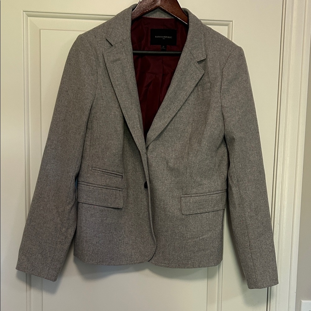 Banana Republic Classic light Gray Blazer